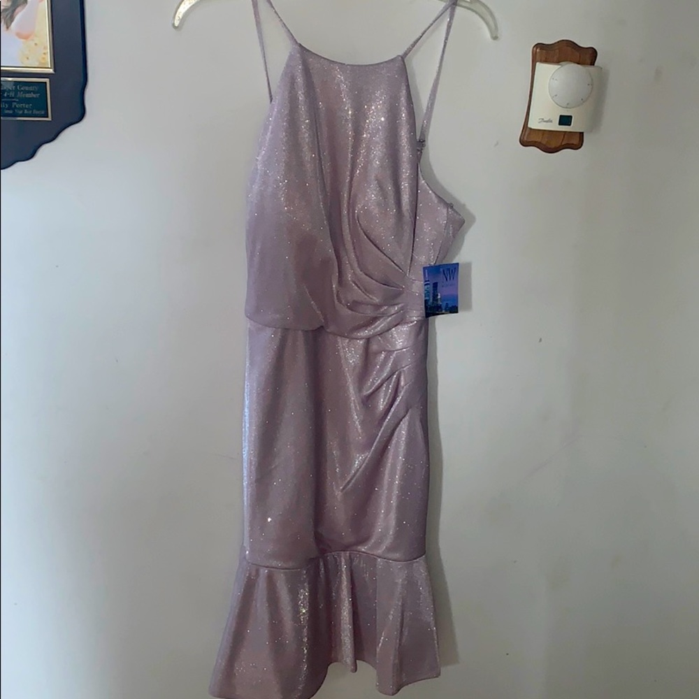 Pink, tight, formal dress